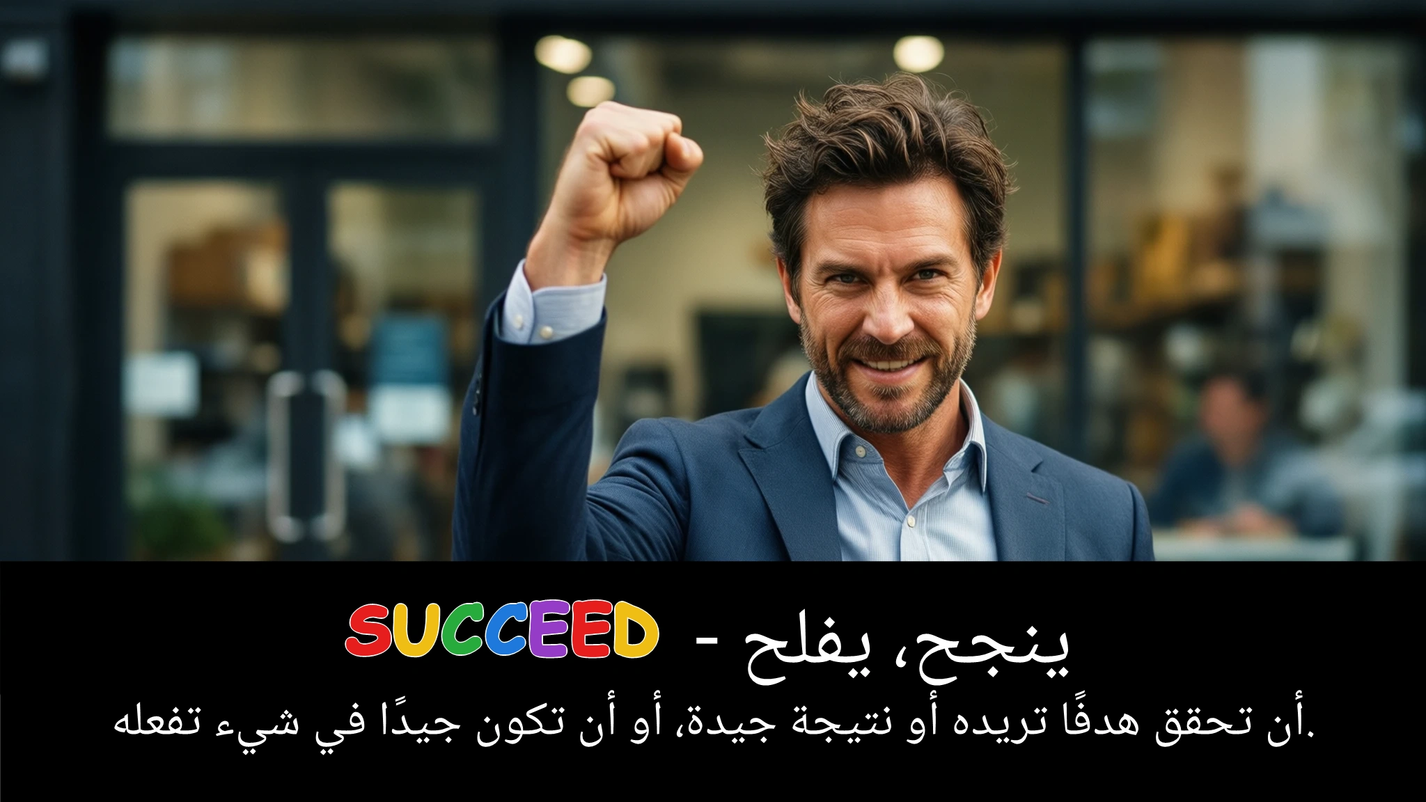 Arabic Illustration for succeed